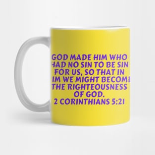 Bible Verse 2 Corinthians 5:21 Mug